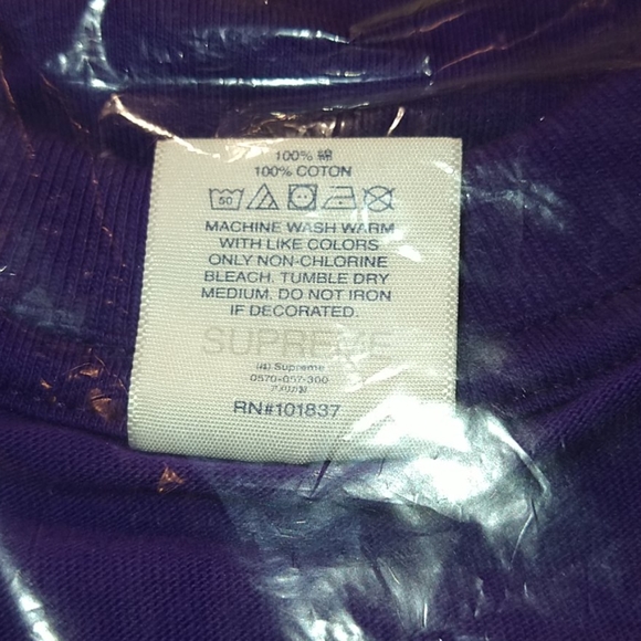 Supreme Spiral Tee Size XL Purple - Picture 6 of 8